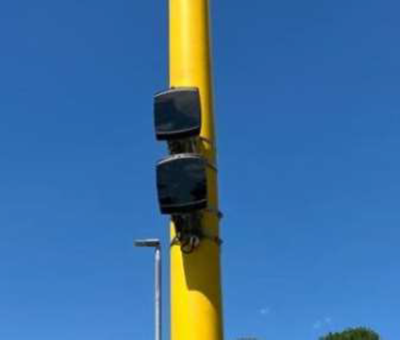 speed camera with black box underneath
