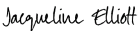 Jacqueline Elliott signature