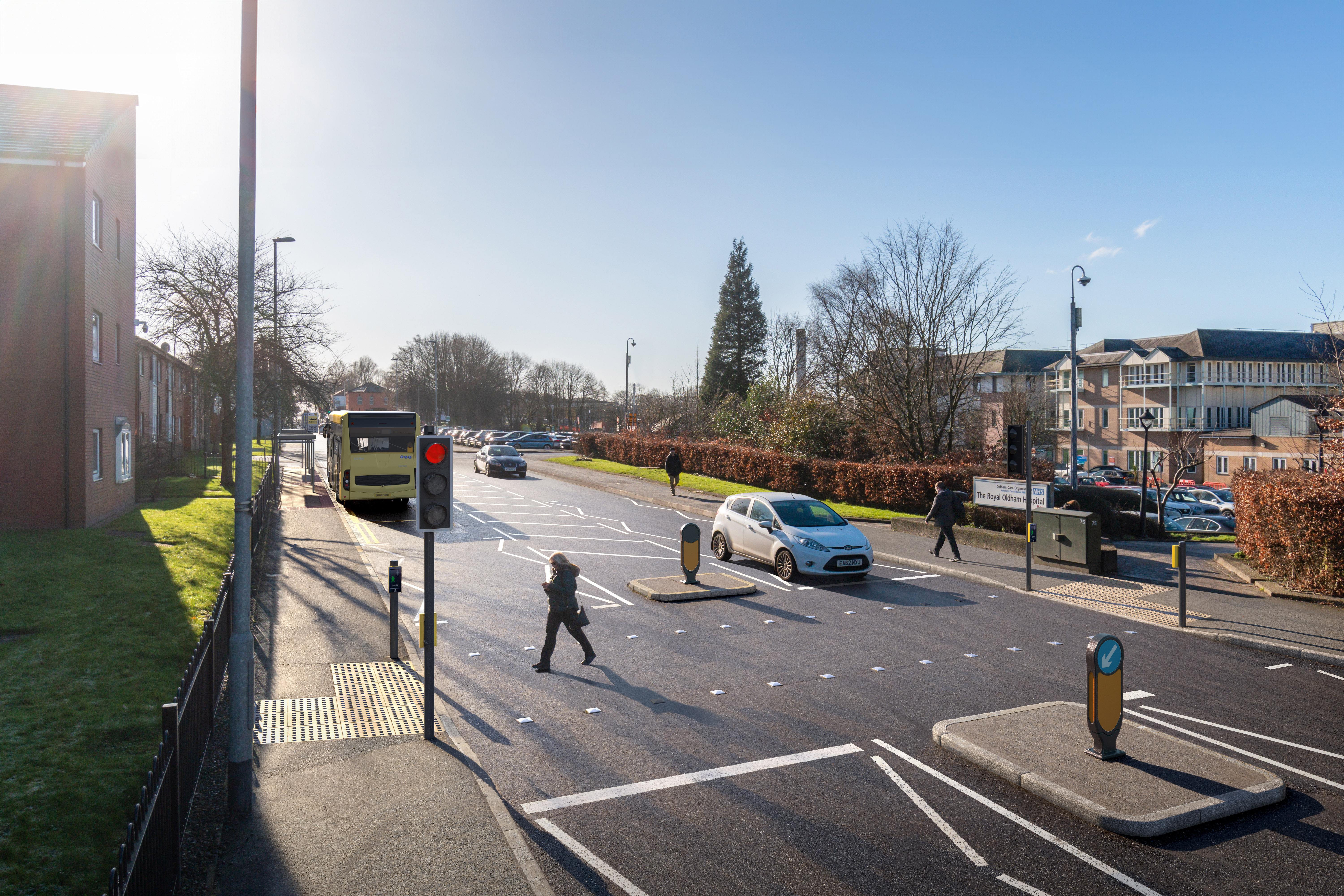 Visualisation of new crossing in Oldham