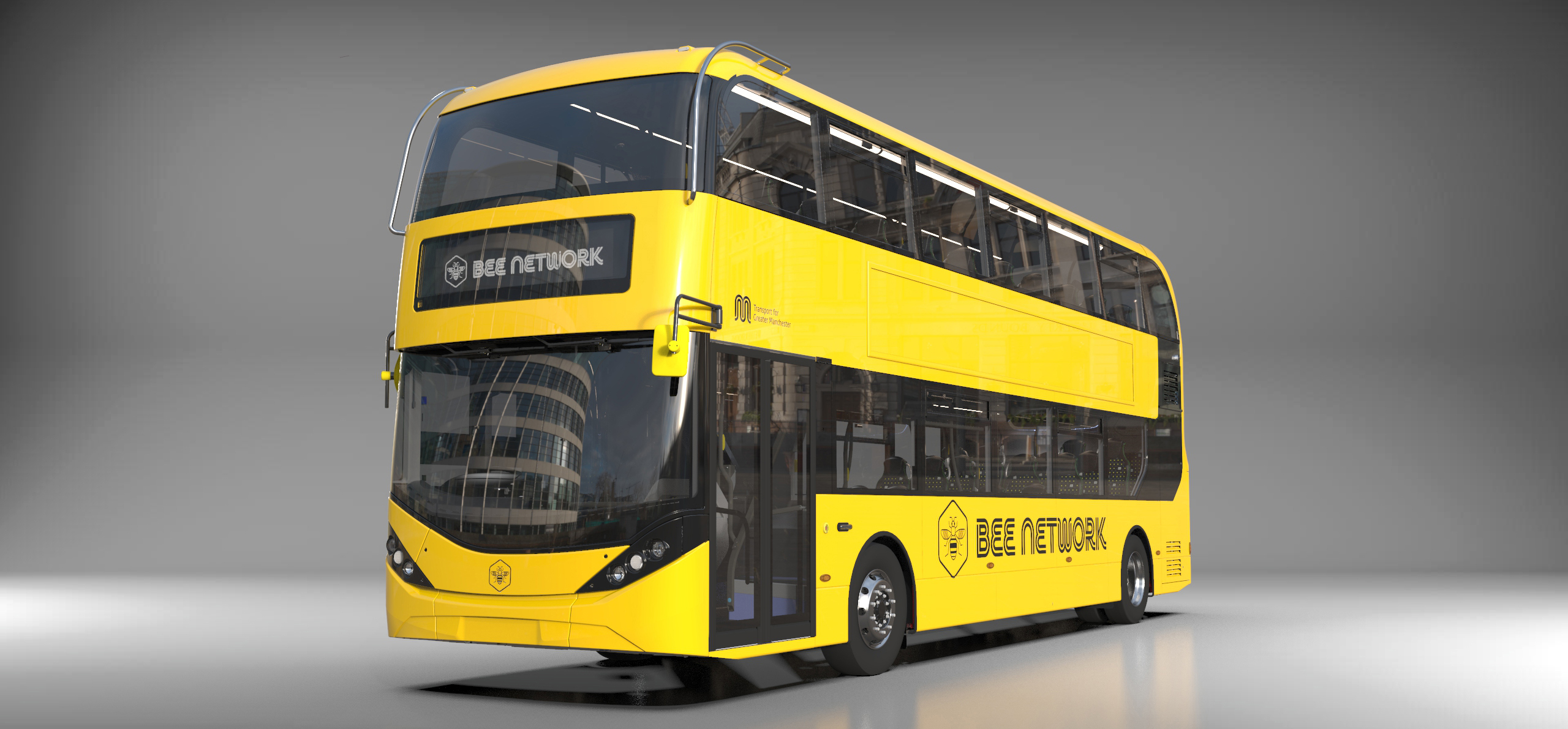 A bus in the new bee network branding