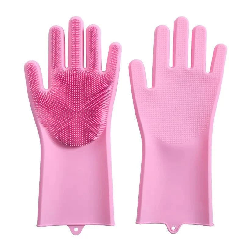 Silicone Waterproof Washing Gloves Reusable Cleaning Gloves for Kitchen Bathroom Car Wash Multi-Purpose