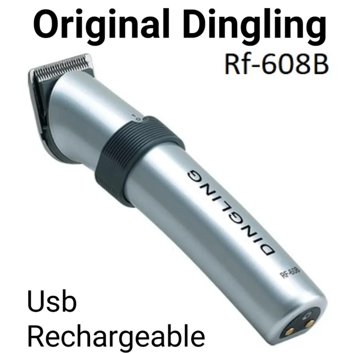 Dingling RF-608B Rechargeable Hair & Beard Trimmer with Charging Base Professional Grooming Machine for Men