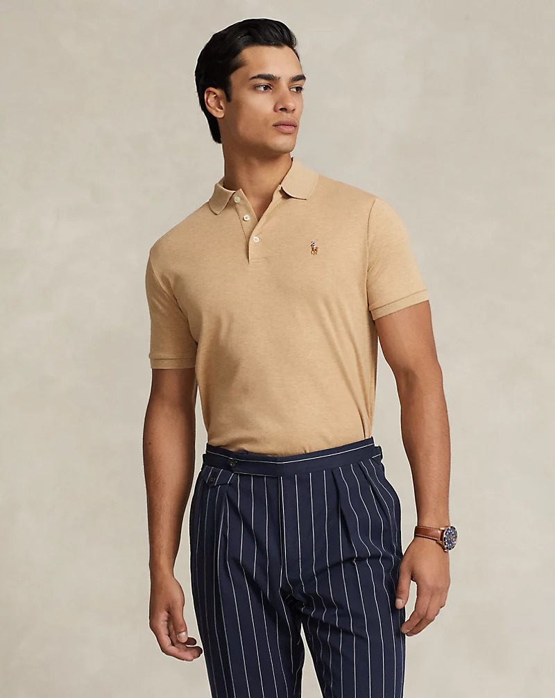 Custom Slim Fit Mesh Polo
