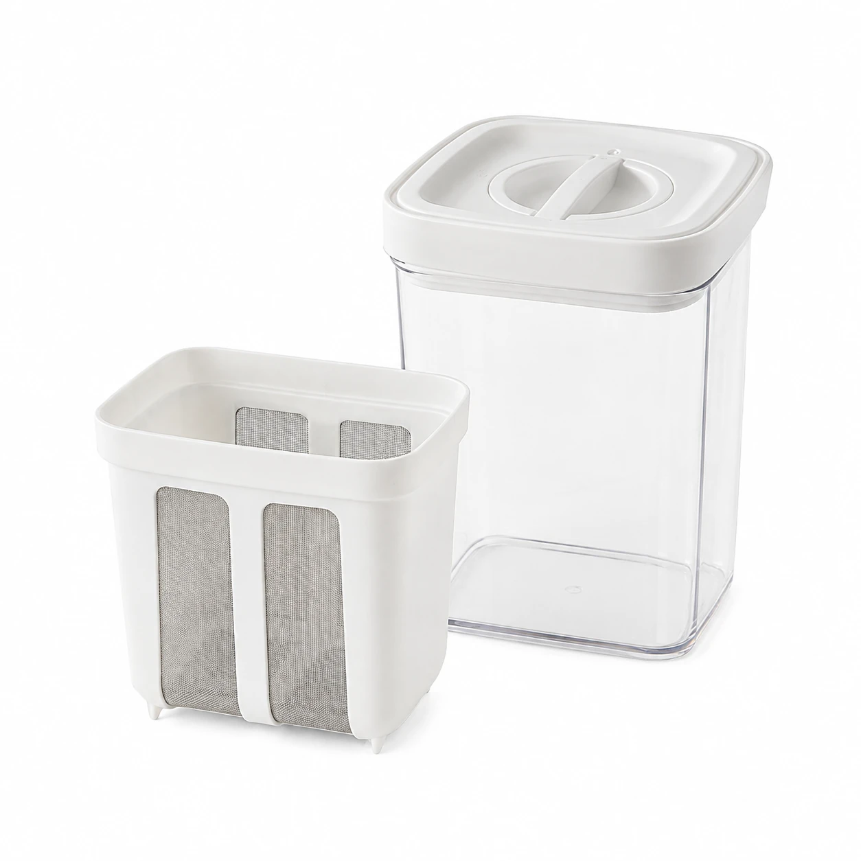 Multi-Purpose Greek Yogurt Maker Hung Curd Strainer Box with Fine Mesh Filter for Homemade Yogurt & Cheese