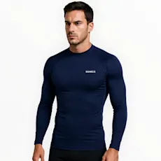 🌊 Sonecs Men's Black Swimming Rashguard T-Shirt - UV Protection, Quick Dry, Water Sportswear