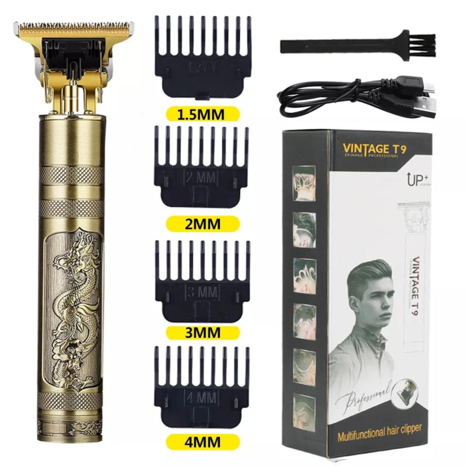 Metal Body T9 Vintage Dragon Style Rechargeable
