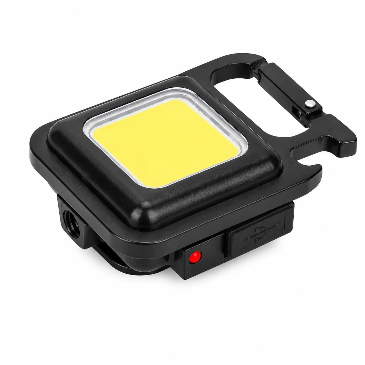 Pocket Mini USB Rechargeable LED Flashlight Keychain Portable Work Light for Camping Outdoor Use