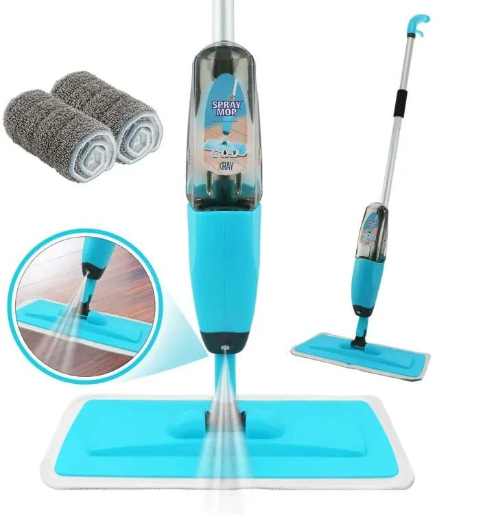 Magic Spray Mop with Extendable Handle Microfiber Floor Mop for Home Kitchen Bathroom Cleaning