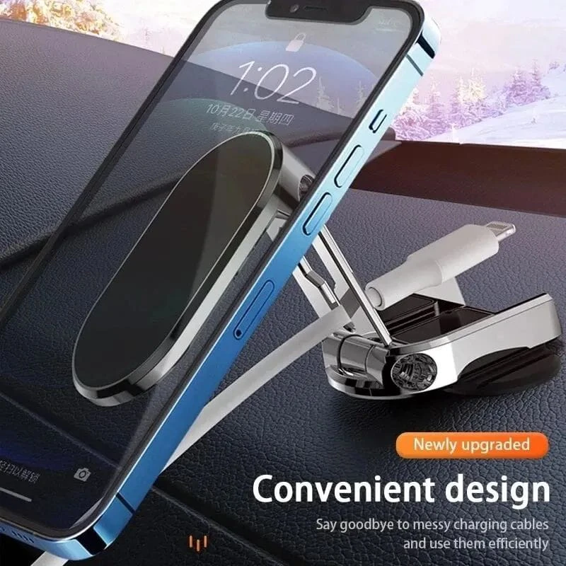 Magnetic Car Phone Holder Mount 360° Rotatable Smartphone Stand GPS Bracket for iPhone Samsung Xiaomi Huawei