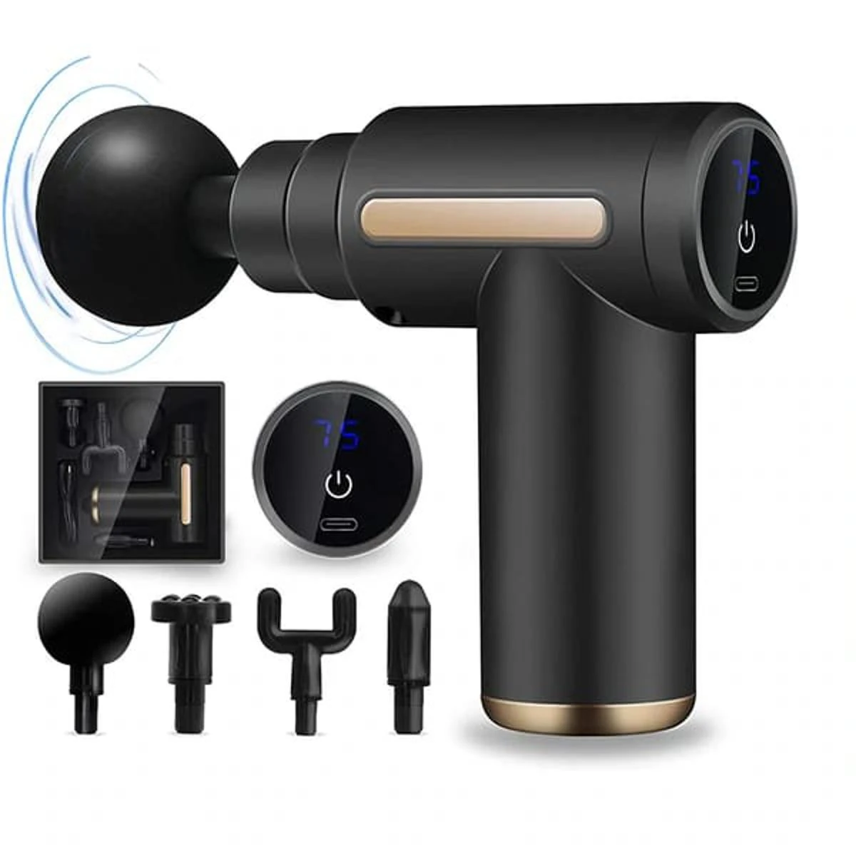 Portable Mini Muscle Massage Gun-Handheld Electric Deep Tissue Percussion Muscle Massager