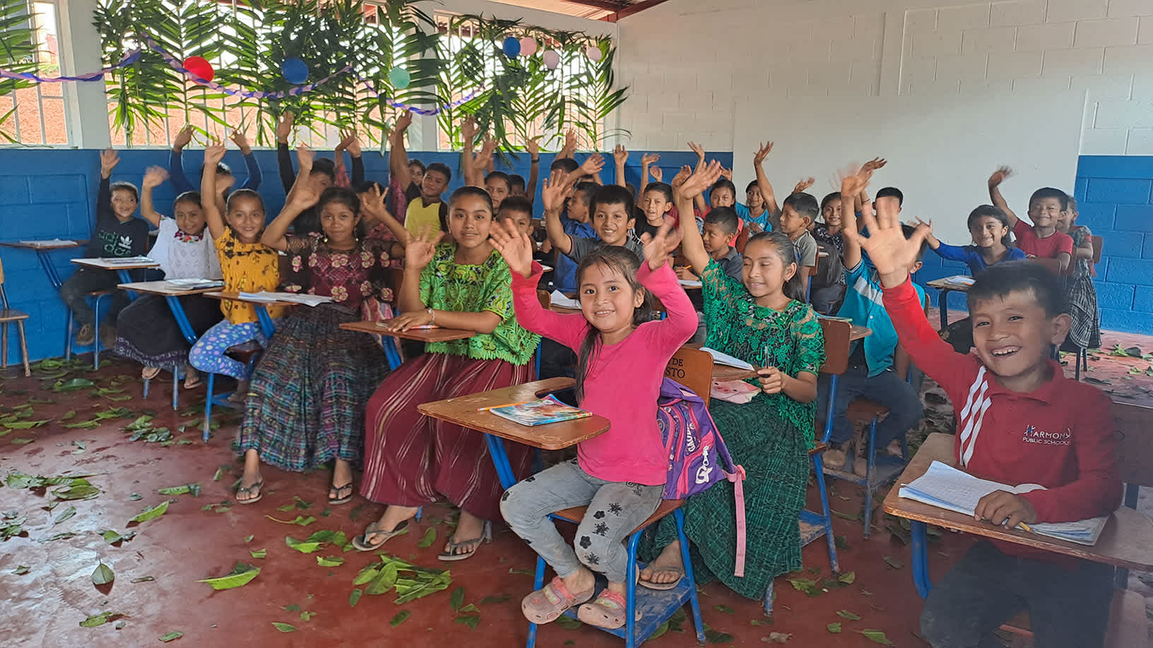Young students in a classroom from a third world country on Building Futures, One School At A Time
