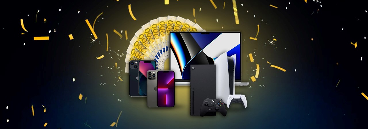 Gaiming-, Apple Paket + 3.000 Euro