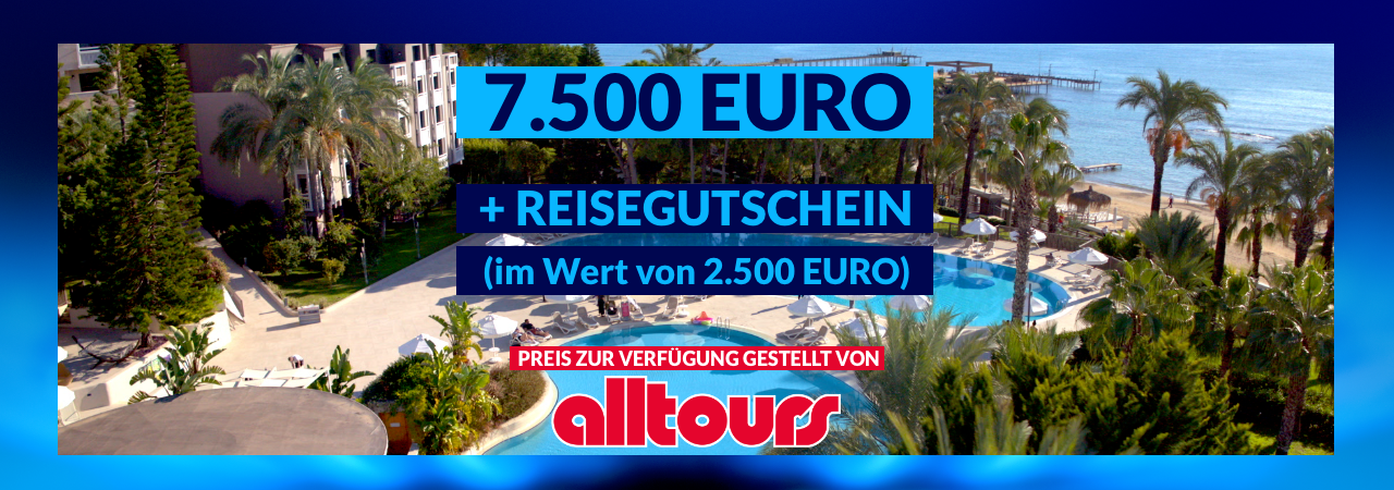 1280x450 The Taste x alltours GA Preisgrafik 7.5k-2.5k Reisegutschein 22.10.25 Abnahme Hotel