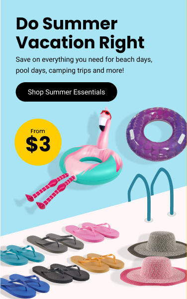 Do Summer Vacation Right. Save on everything you need for beach days, pool days, camping trips and more! Shop Summer Essentials.