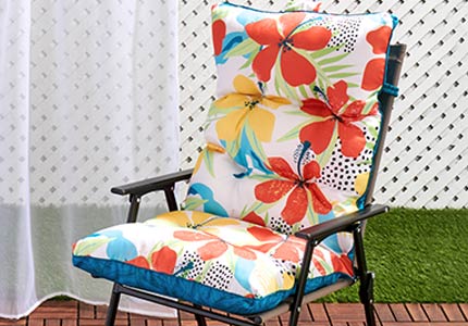 High back hotsell patio cushions