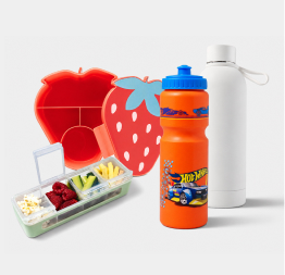 Water bottles and food storage