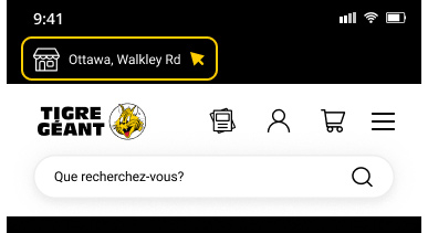 Localisateur de magasins sur mobile