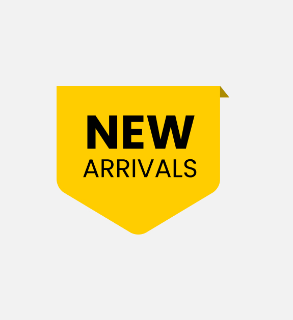 Yellow New Arrivals badge