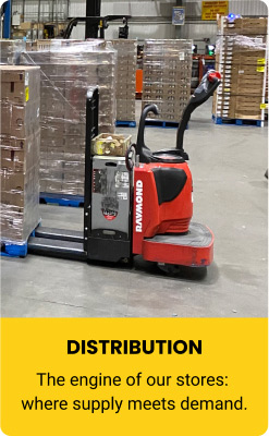 Warehouse Distribution The engine of our stores: where supply meets demand.