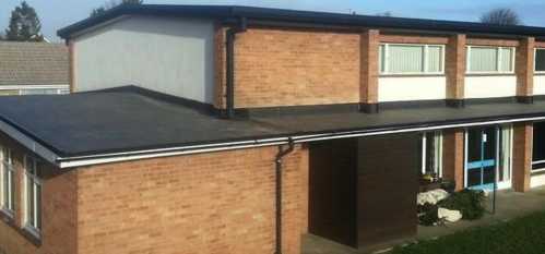 Flat roof conservatory