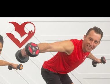 30 Minute Full Body Dumbbell Workout at Home Strength Training - Total Body Workouts with Weights