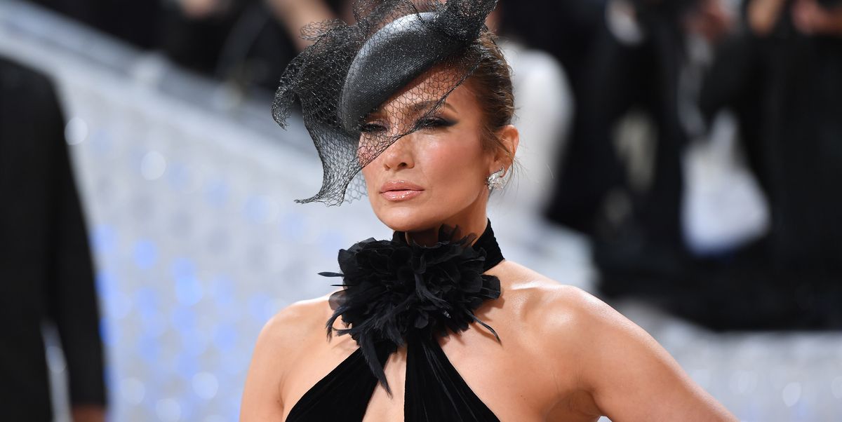 Jennifer Lopez Wore a Ralph Lauren Halter Gown for Solo Met Gala Red Carpet in 2023