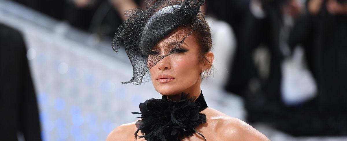 Jennifer Lopez Wore a Ralph Lauren Halter Gown for Solo Met Gala Red Carpet in 2023