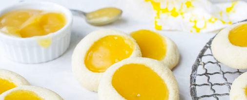 Recipe: Even the smallest children, with a little help, can make these lemon-curd thumbprint cookies for mom