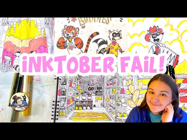 Inktober Fail - I didn't complete Peachtober 2022! Artist Challenges and work life balance issues