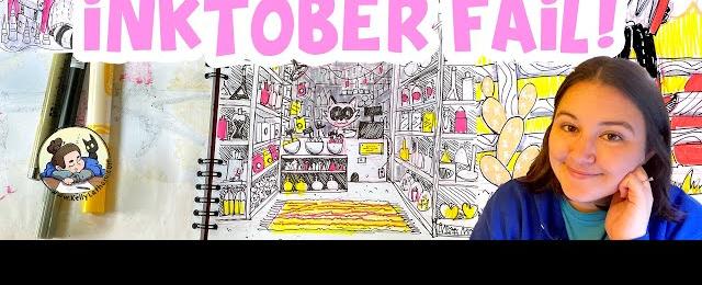 Inktober Fail - I didn't complete Peachtober 2022! Artist Challenges and work life balance issues