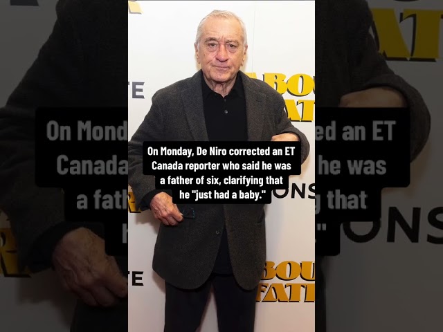 Robert De Niro, 79, reveals he welcomed seventh baby #shorts 