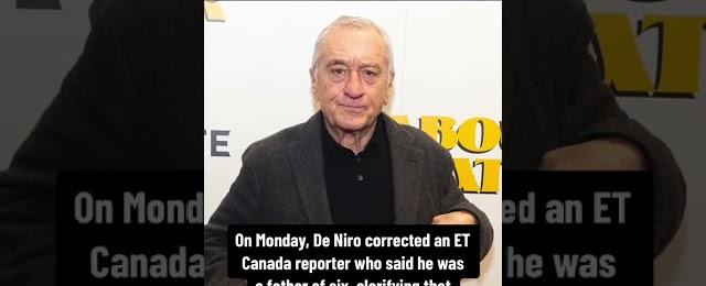 Robert De Niro, 79, reveals he welcomed seventh baby #shorts