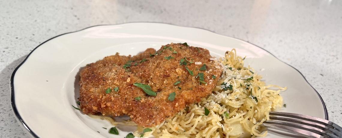 Recipe: Chef Kevin Belton's Brine Pork Chops and Spaghetti Aglio E Olio