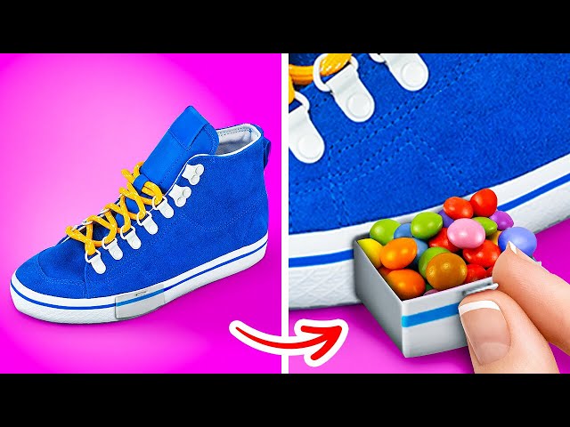 COOL WAYS TO SNEAK CANDIES INTO CLASS || Cool Life Hacks with Your Favorite Food By 123 GO!GOLD