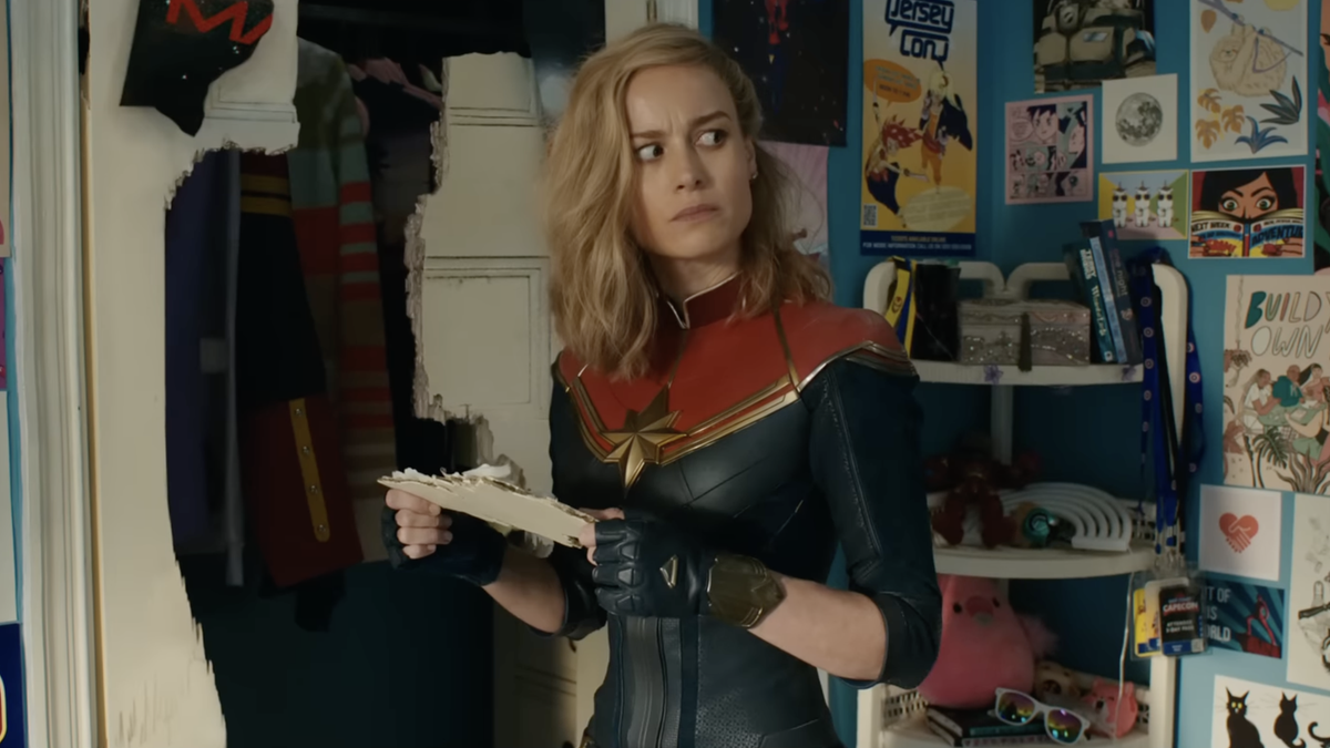The Marvels team up in the first trailer for their new movie