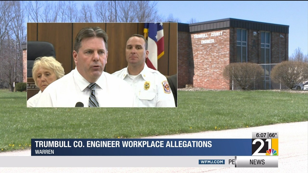 Trumbull Co. Engineer workplace allegations