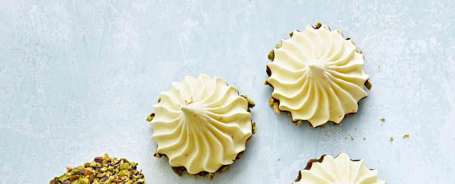 Dark Chocolate-Pistachio-Orange Kisses