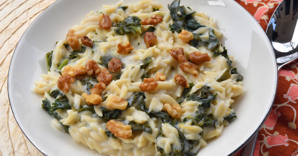 Recipe: Kale and Goat Cheese Orzotto