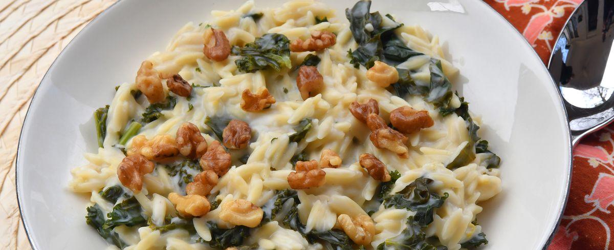 Recipe: Kale and Goat Cheese Orzotto