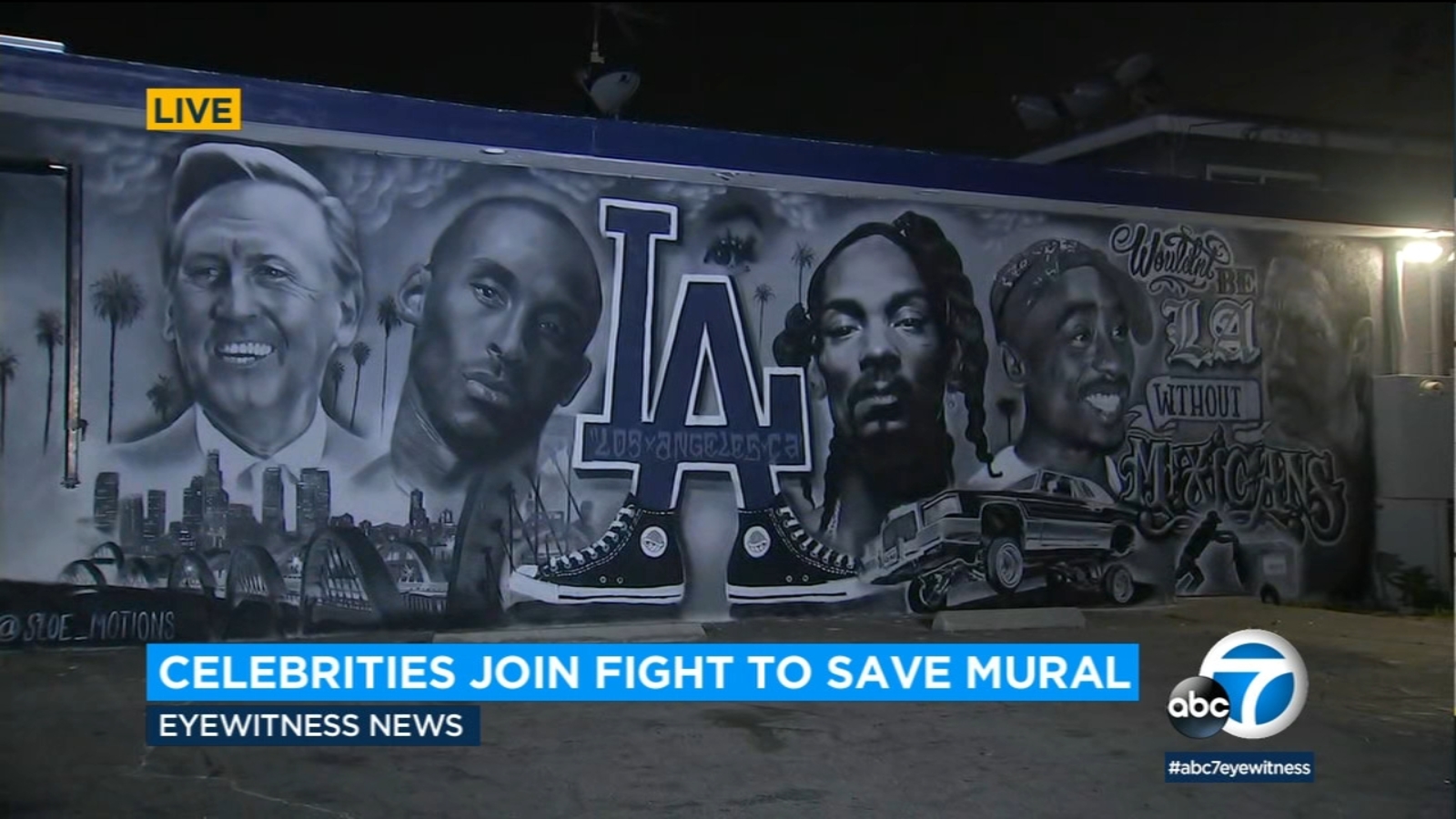 Bellflower mural could soon be taken down, but some celebrities are fighting to keep it up