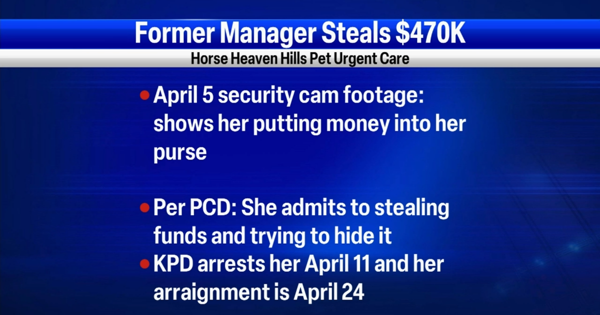 $470K taken from pet urgent care by manager