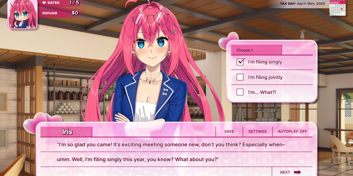 Dating Simulator Game Preps Your Taxes, Mocks TurboTax