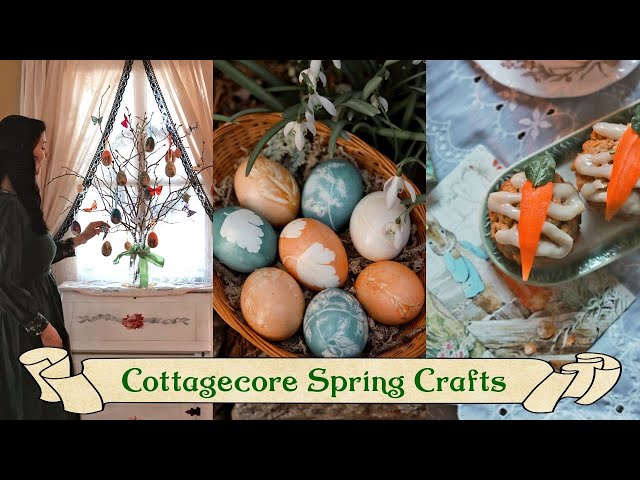 Whimsical Cottagecore Spring Craft Ideas 🐣 Vintage Easter DIY Decor & Peter Rabbit Recipe🐇🥕