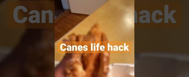 Canes life hack #food #canes #foodhack #lifehack #hack #fyp #lifehacks #foodhacks #fastfood