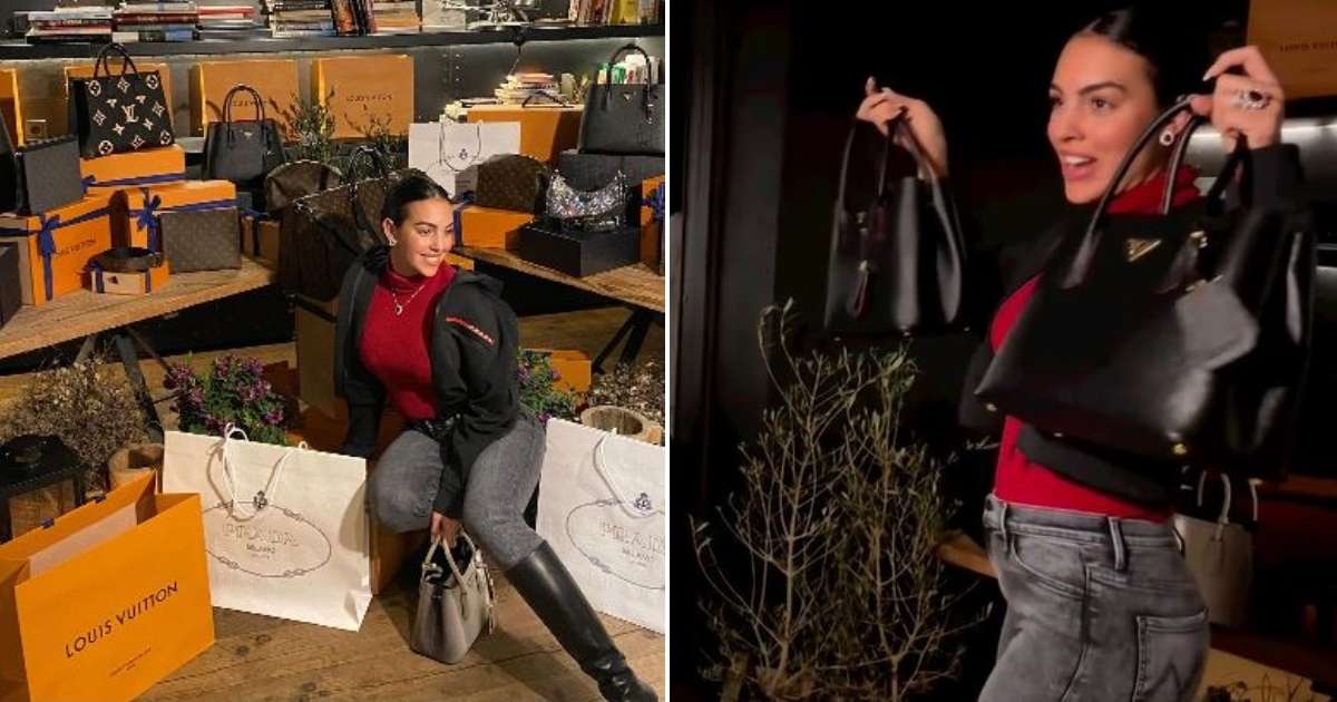 Georgina sorprende a sus "queridas" por el estreno de su reality en Netflix con bolsos de Louis Vuitton y Prada