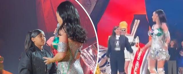 Kim Kardashian’s daughter North West joins Katy Perry on Las Vegas stage