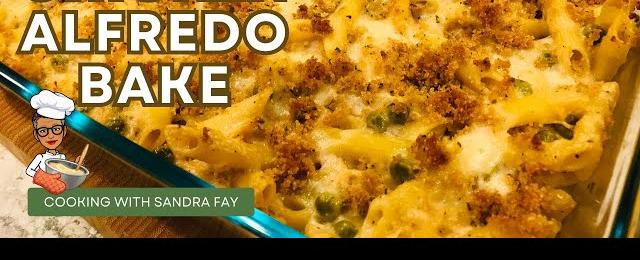Easy Chicken Alfredo Bake Recipe | Pasta Side Dish | One Dish Meal | Easy Casserole Recipe