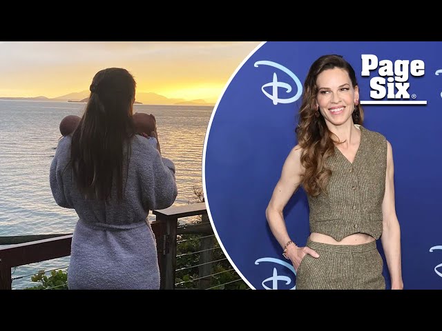 Hilary Swank, 48, gives birth, welcomes twins with husband Philip Schneider | PageSix Celebrity News