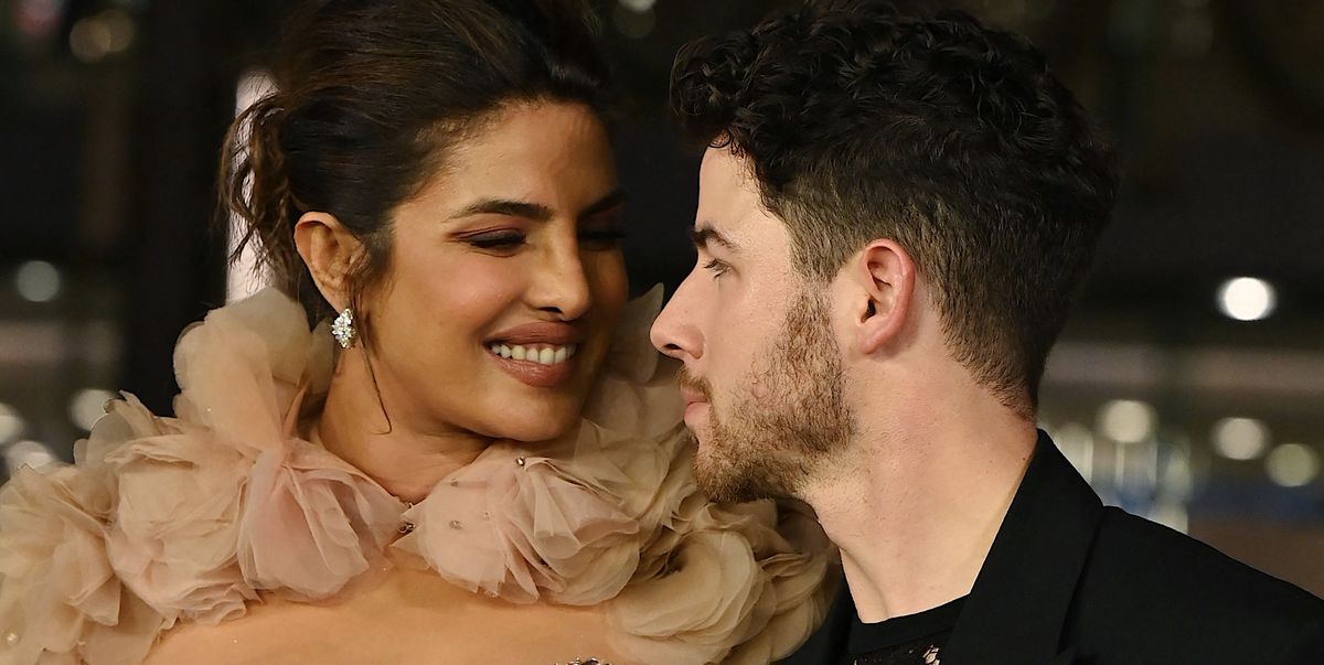 Priyanka Chopra Wears Nude Gown With Nick Jonas at Mumbai Cultural Centre Opening