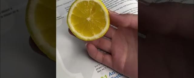 Student life hack with lemon and highlighter! #shorts